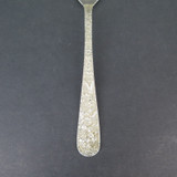 Vintage S. Kirk & Son Sterling Silver Serving Spoon With Floral Handle, 71 grams