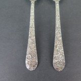 Two Alvin, USA Sterling Silver Teaspoons in 'Bridal Bouquet' Pattern (#2)