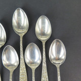 Stieff Sterling Silver Teaspoons in 'Stieff Rose' Pattern, 222 grams