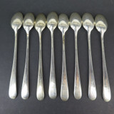 Set of 8 Stieff Sterling Silver Parfait Spoons in 'Stieff Rose' Pattern, 325g #1