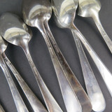 Set of 12 Vintage S. Kirk & Son Sterling Silver 'Repousse' Teaspoons, 360 grams