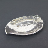 Antique Art Nouveau Sterling Silver Leaf Dish, 79 grams