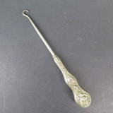 Antique Sterling Silver Handled Button Hook Tool, 89g