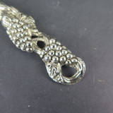 Vintage Cheese Knife with Grape and Vine Designed Handle