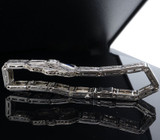 Antique Sapphire & Diamond Set Platinum Bracelet 15cm Long Val $4670