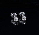 Auth. Tiffany & Co 0.80cttw VS XXX Diamond Set Platinum Stud Earrings Val $7300