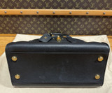 Auth. Louis Vuitton Black Taurillion Leather City Steamer MM Bag M53015