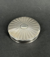 Quality C.1991 Birmingham English Sterling Silver Compact By Phillip Kydd Ltd