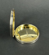 Quality C.1991 Birmingham English Sterling Silver Compact By Phillip Kydd Ltd