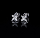 One Pair of 18ct White Gold 0.40ct Diamond Stud Earrings Val $3285