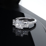 Vintage 2.62cttw Colour E Diamond Set Platinum Ring Size K1/2 Val $25010 AGSL