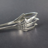 Vintage Silverplate Bird Claw Scissor Tongs