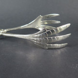 Vintage Silverplate Bird Claw Scissor Tongs