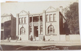 RARE 1913 Commercial Bank, Lismore, NSW RPPC Real Photo Postcard.