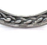 Vintage Jorgen Jensen Pewter #211 Curb Chain Bangle Bracelet Diam 6.3 cm 44.3g