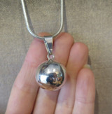 Vintage Sterling Silver Relaxing Chiming Harmony Ball Pendant/Necklace 45cm 23 g