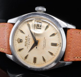 Vintage 1957 Rolex Oyster Date Steel Automatic cal 1030 Mens Watch Ref- 6534