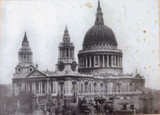 c1890 Francis Firth (1822-1898) Original Carbon Photo Print, St Pauls Cathedral