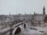 c1890 Francis Firth (1822-1898) Original Carbon Photo Print, “London Bridge"