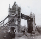 c1890 Francis Firth (1822-1898) Original Carbon Photo Print, “Tower Bridge"