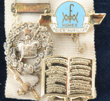 Very Nice Unknown Lodge Set of Badges in Original Box.
