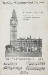 c1910 Big Ben “E Dent & Co Ltd, Royal Exchange, London” Advertising Postcard