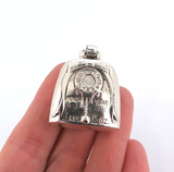 Vintage Web Sterling Silver Birth Record Cow Bell Year 1986 Charm Pendant 8.8g