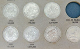 WELL ABOVE AVERAGE !! Near Complete Set Australian Florins 2/- Missing 1934-35