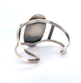 Stylish Handmade Sterling Silver & Landscape Agate Gemstone Open Bangle 40.4g