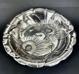 Antique American Large 10” Art Nouveau Wallace Sterling Silver Poppy Bowl #123