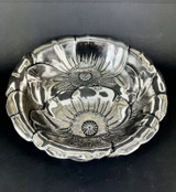 Antique American Large 10” Art Nouveau Wallace Sterling Silver Poppy Bowl #123