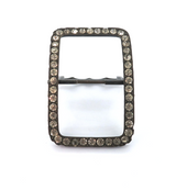 Antique Art Deco Style Women's Sparkly Diamanté & Brass Belt Buckle 27.1g