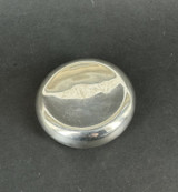 C.1901 English Sterling Silver Squeeze Snuff Box - Bedfordshire Reg Boer War
