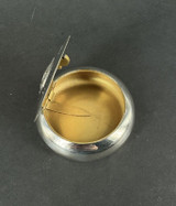 C.1901 English Sterling Silver Squeeze Snuff Box - Bedfordshire Reg Boer War