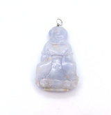 Beautifully Carved Natural Lavender Type A Fei Cui Jadeite Buddha Pendant 202cts