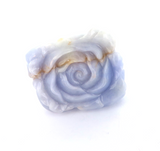 Huge Carved Rose Natural Lavender Type A Fei Cui Jadeite Ring 306cts Size S