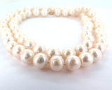 Stylish 12mm Cultured Baroque Pearl Necklace Length 80cm 153.1g