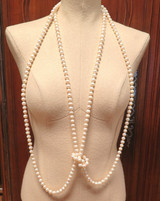 Opalescent Strand of 10mm Cultured Baroque Pearls Extra Long Length 252cm 323.4g