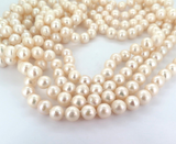 Opalescent Strand of 10mm Cultured Baroque Pearls Extra Long Length 252cm 323.4g