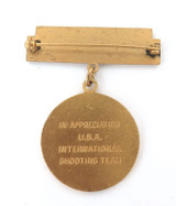 RARE Vintage USA National Rifle Assoc “International Shooting Fund” Medal