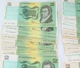 JOB LOT 50 X $2 Australian Notes. All in Circulated Condition.
