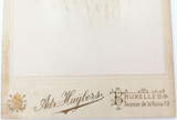 Very Nice 1880 - 1890 Adr. Huybers, Bruxelles Large Studio Photo + Rare Envelope