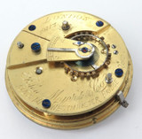 1898 English Sterling Silver Pocket Watch. "The Franklin” John Myers, London.