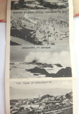 Coolangatta, QLD Early 1900s Liftup Drop Down Novelty Souvenir Postcard.