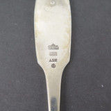 Large Mid Century A. Michelsen, Copenhagen Denmark Gilt Sterling & Enamel Spoon