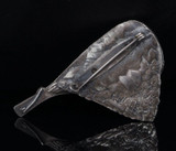 Vintage Pewter Salmon in the Net Fishing Clip / Brooch