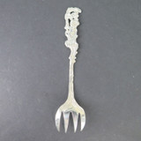 Antique Buccholz & Zelt, Germany .800 Continental Silver Cherub Sardine Fork