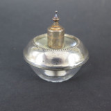 Vintage Frank M Whiting, USA Glass & Sterling Silver Table Lighter