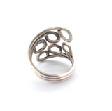 Hand Forged Sterling Silver Circles Design Artisan Ring Size V1/2 6.6g