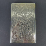 Vintage Highly Decorative Silverplate Cigarette Case